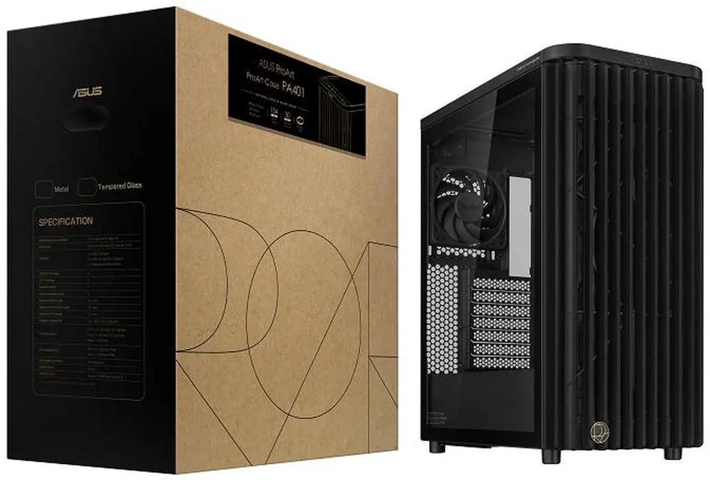 [PROARTPA401WOODEDITION] ASUS ProArt PA401 Wood Edition ATX Gaming Chassis
