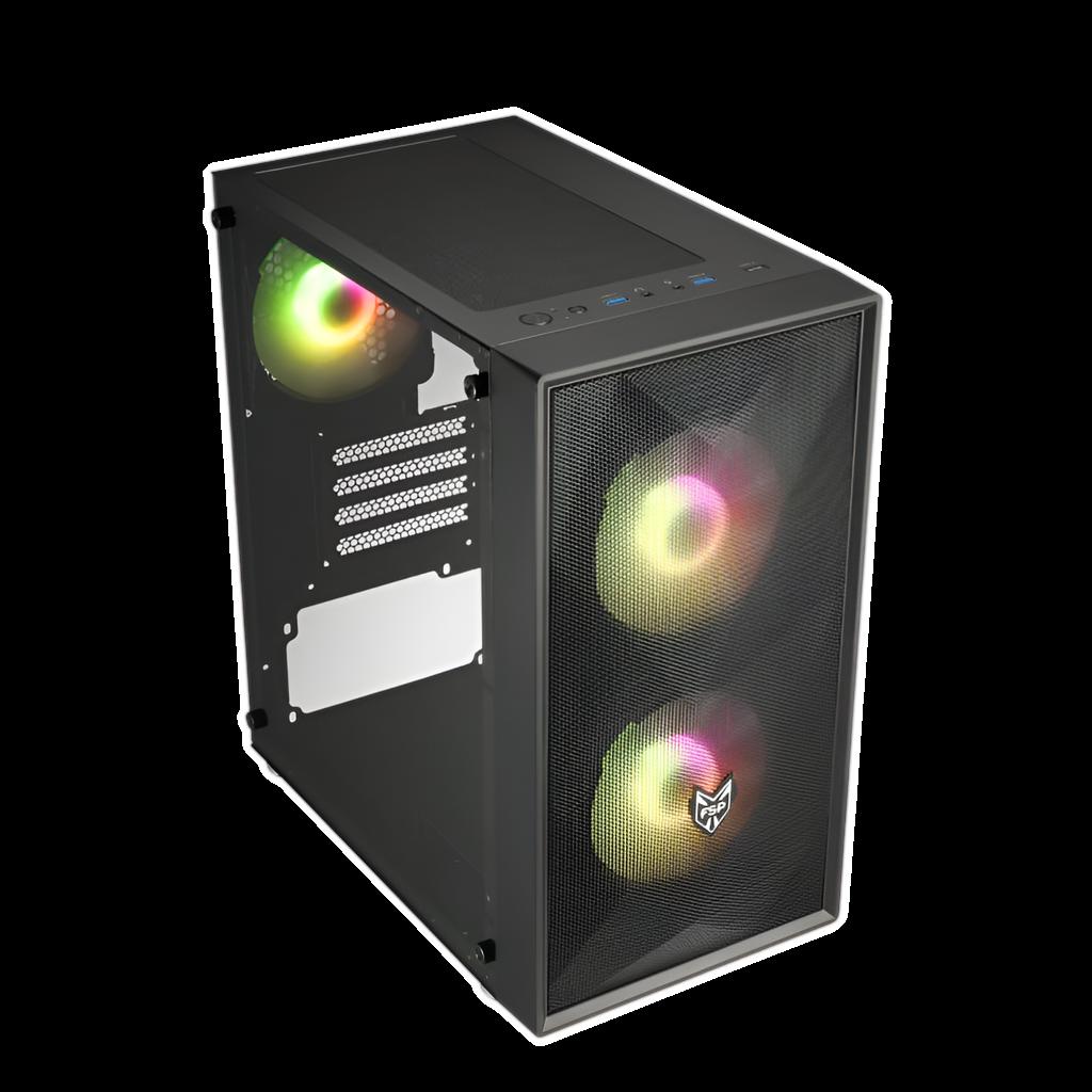 [CST130A] FSP CST130A Micro-ATX Gaming Chassis - Black