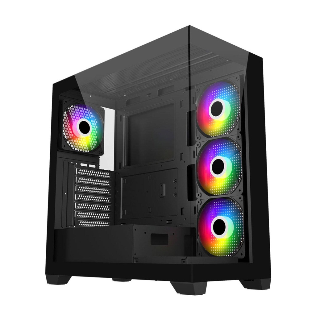 [M340-BA] FSP M340 ATX Mid Tower Gaming Chassis - Black