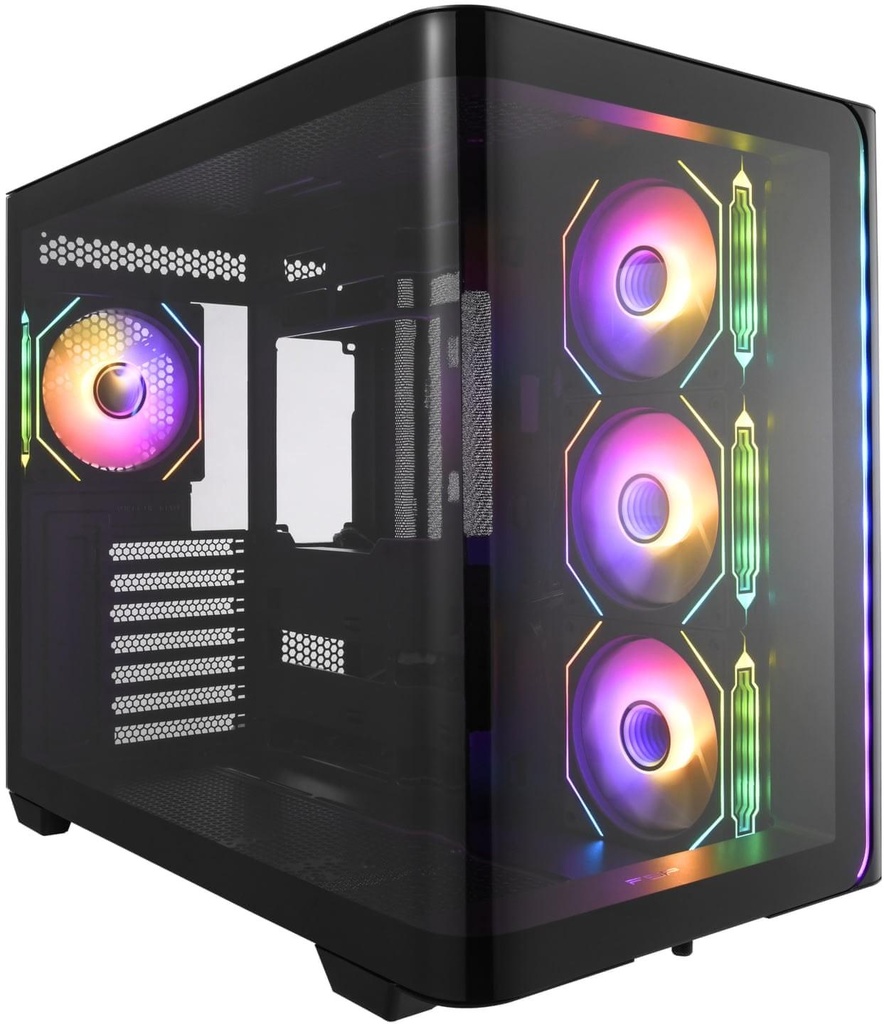 FSP M580 ATX Mid Tower Gaming Chassis - Black