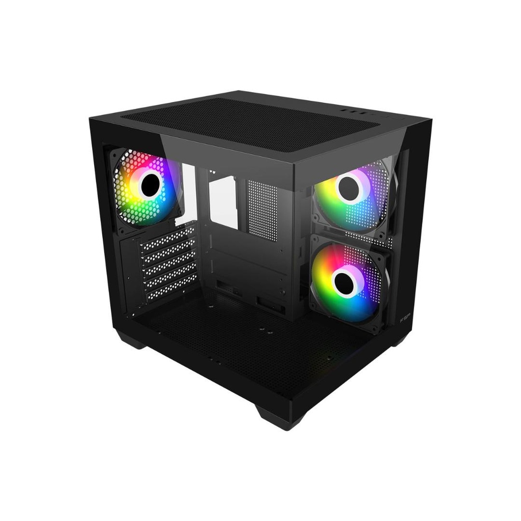[S140-BA] FSP S140 M-ATX Mid Tower Gaming Chassis - Black