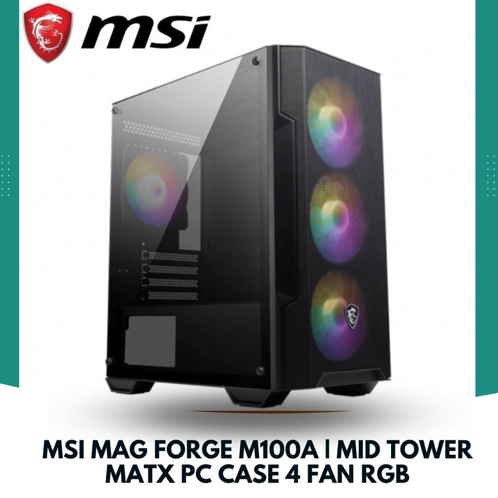 [MAG_FORGE_M100A] Msi Mag Forge M100A mATX Rgb Gaming Case