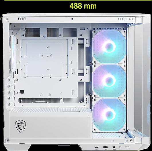 [MAG_PANO_M100R_PZ_WHITE] MSI MAG PANO M100R PZ mATX Gaming Chassis - White