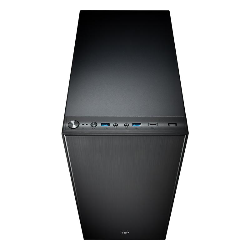 [CMT223S] FSP CMT223S Silent ATX Mid Tower Desktop Chassis - Black