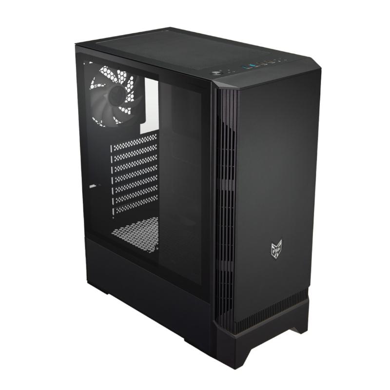 [CMT260] FSP CMT260 ATX Mid Tower Desktop Chassis - Black