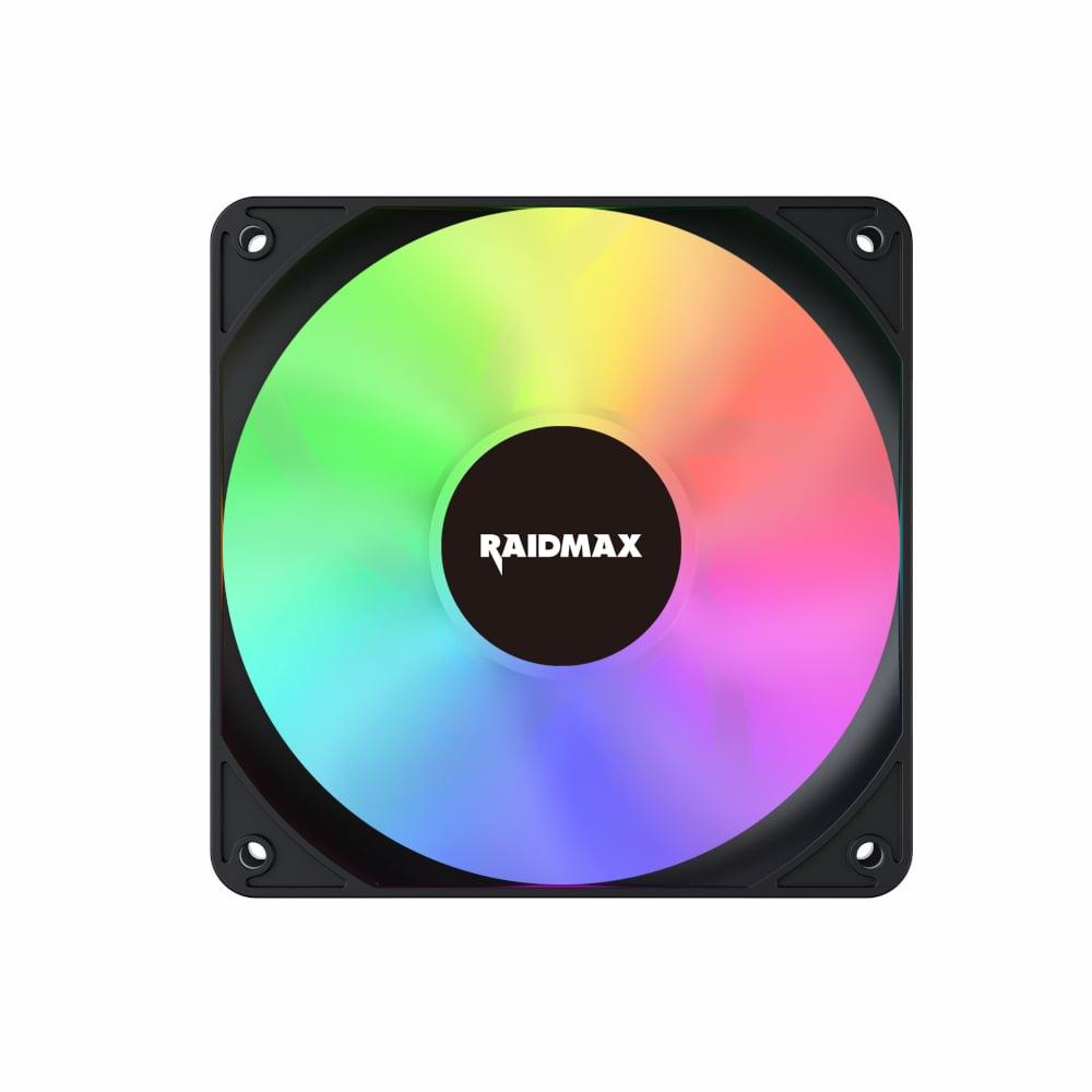 [NVX120FBDC4] Raidmax NVX120FBDC4 120mm 3pin ARGB 4in1 Fan - Black