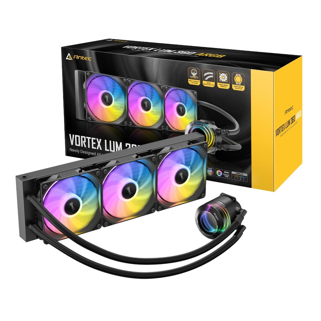 [VORTEX_LUM_360_ARGB] Antec Vortex LUM 360 ARGB CPU Liquid Cooler Black