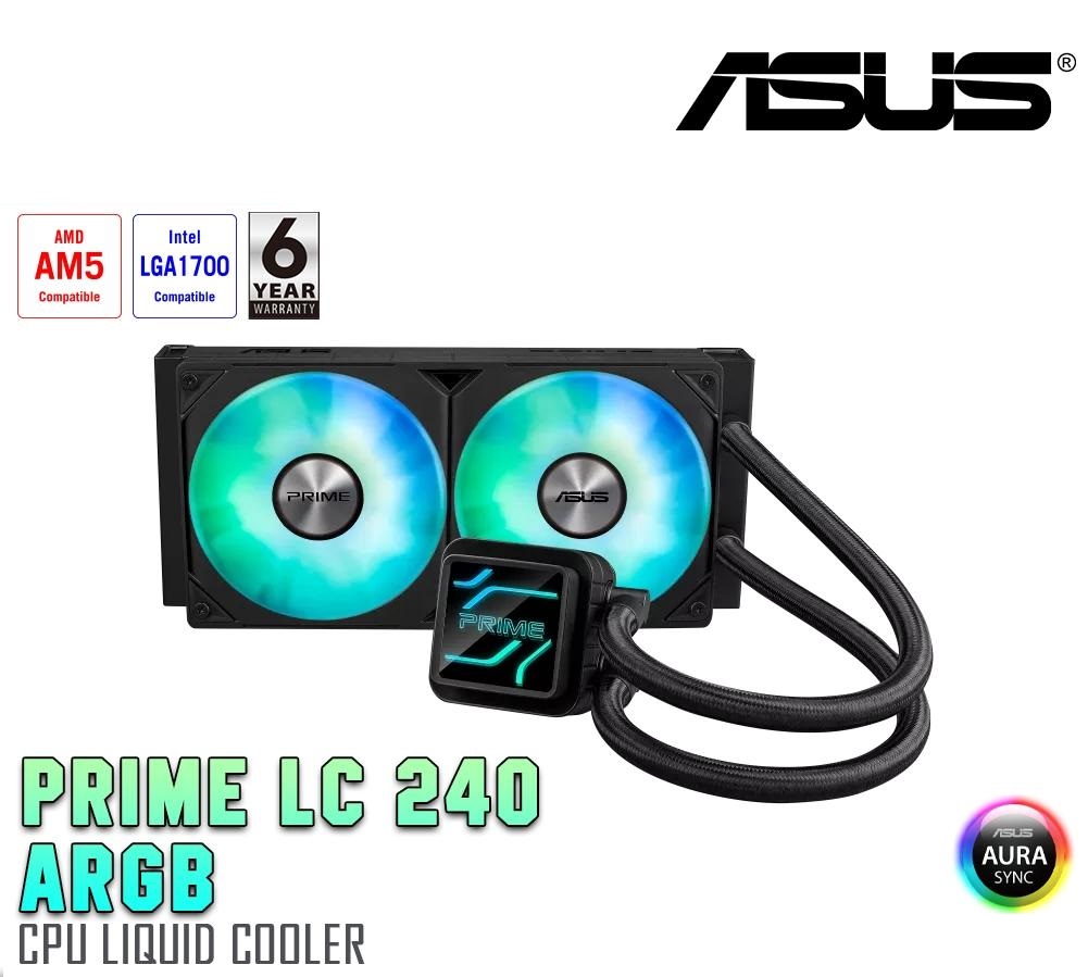 [PRIME-LC-240-ARGB] ASUS PRIME 240MM ARGB AIO Liquid CPU Cooler