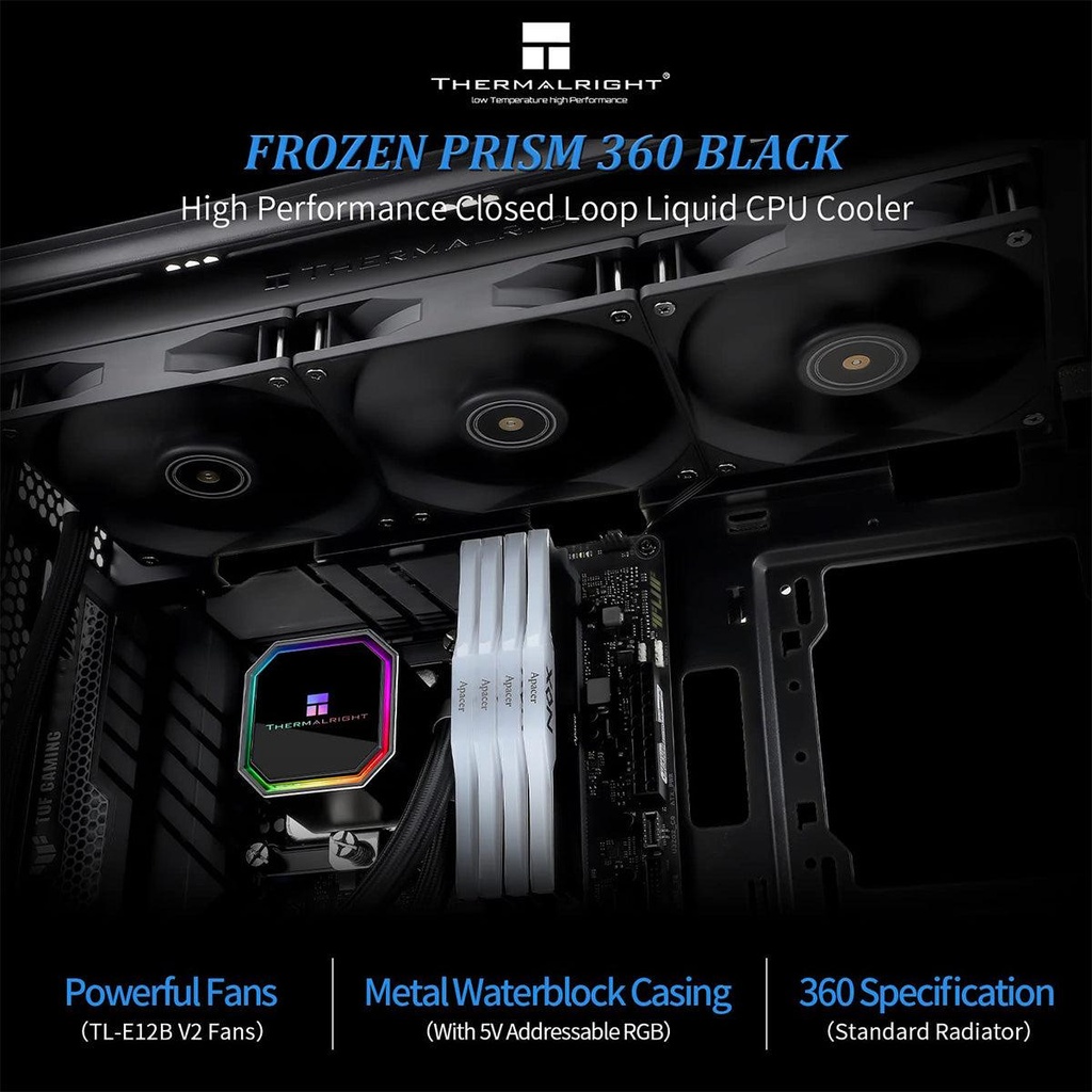 [PCB-LC-PRISM-360] PCBuilder PRISM 360MM AIO Liquid CPU Cooler