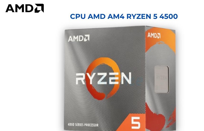 [100-100000644BOX] AMD RYZEN 5 4500 6-Core 3.8 GHZ AM4 CPU