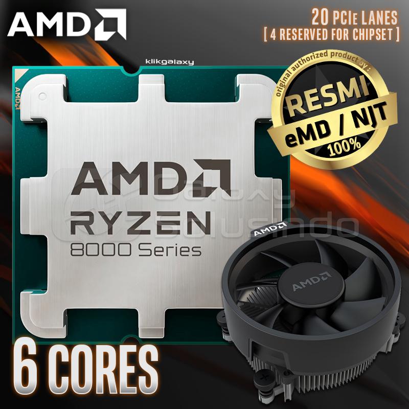 [100-000001591] AMD RYZEN 5 8400F 6-Core 4.2GHZ AM5 CPU - Tray
