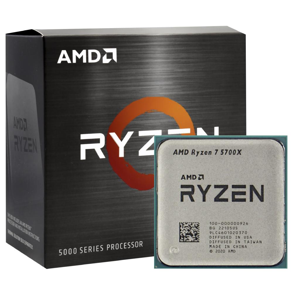 [100-100000926WOF] AMD RYZEN 7 5700X 8-Core 3.4 GHZ AM4 CPU 