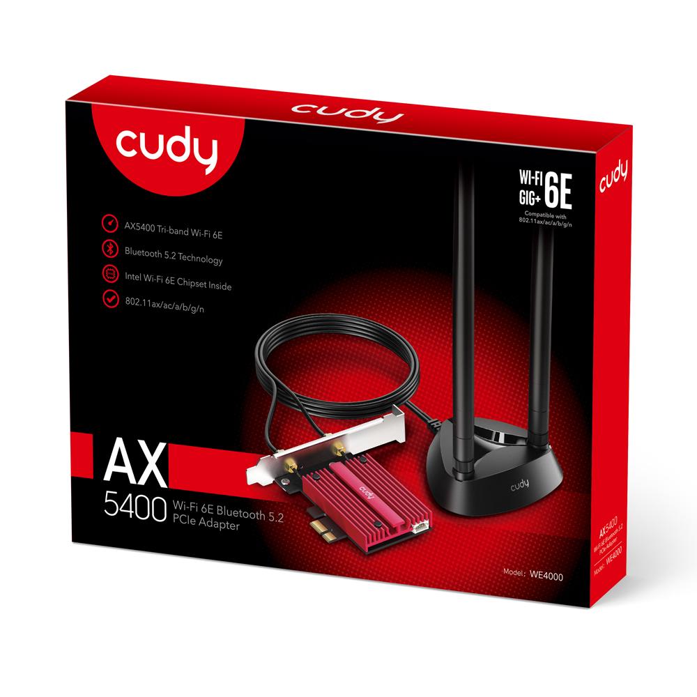 [WE4000] Cudy 3000Mbps WiFi 6 + BT 5.0 PCI-E Adapter