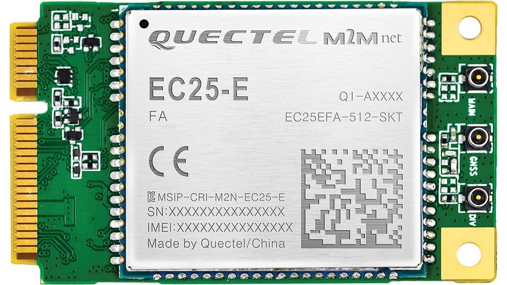 [EC25EFA-MINIPCIE-S] Quectel EC25E LTE CAT 4 Module