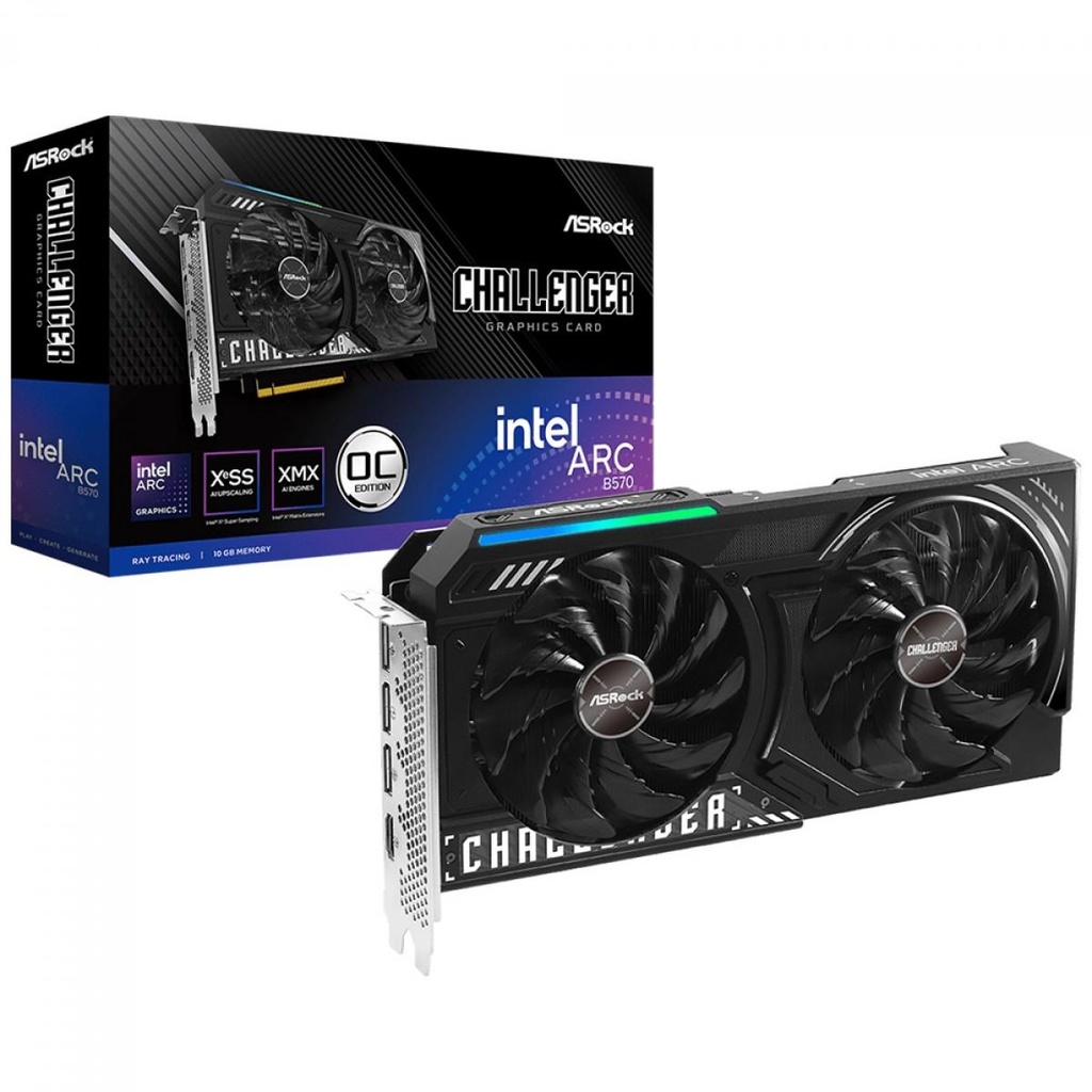 [90-GA5KZZ-00UANF] ASRock Intel ARC B570 Challenger 10GB OC Graphics Card