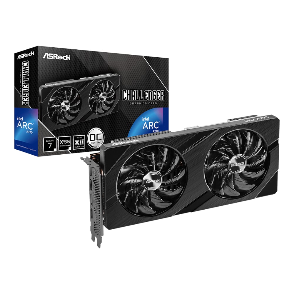 [90-GA57ZZ-00UANF] ASRock Intel ARC A770 Challenger SE 16GB OC Graphics Card