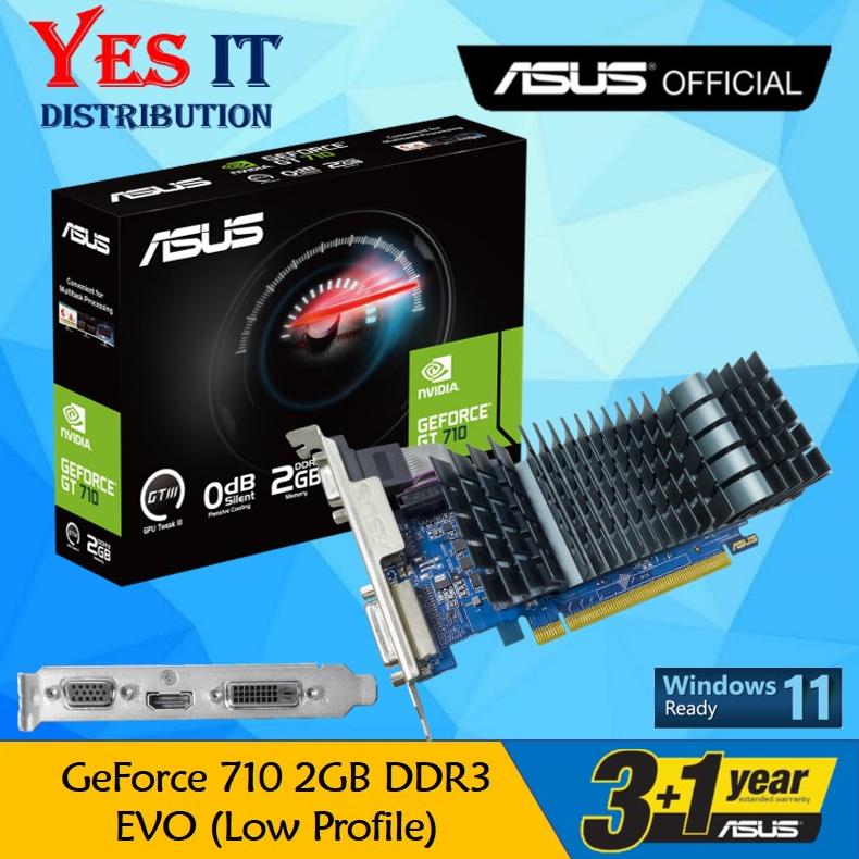[GT710-SL-2GD5-BRK-EVO] ASUS Nvidia GeForce GT 710 EVO 2GB LP 64-Bit Graphics Card