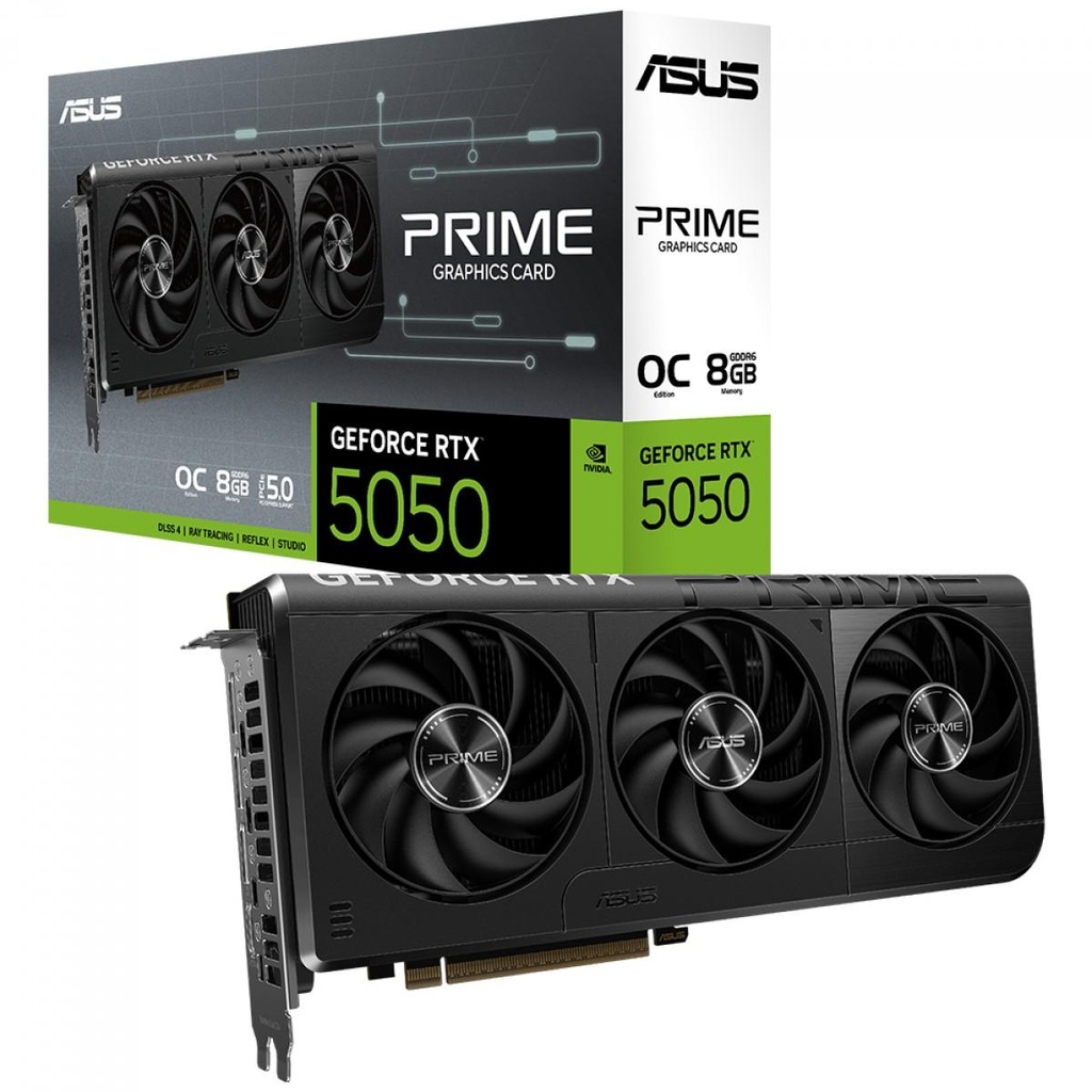 [PRIME-RTX5050-O8G] ASUS Nvidia GeForce RTX 5050 Prime OC 8G Graphics Card