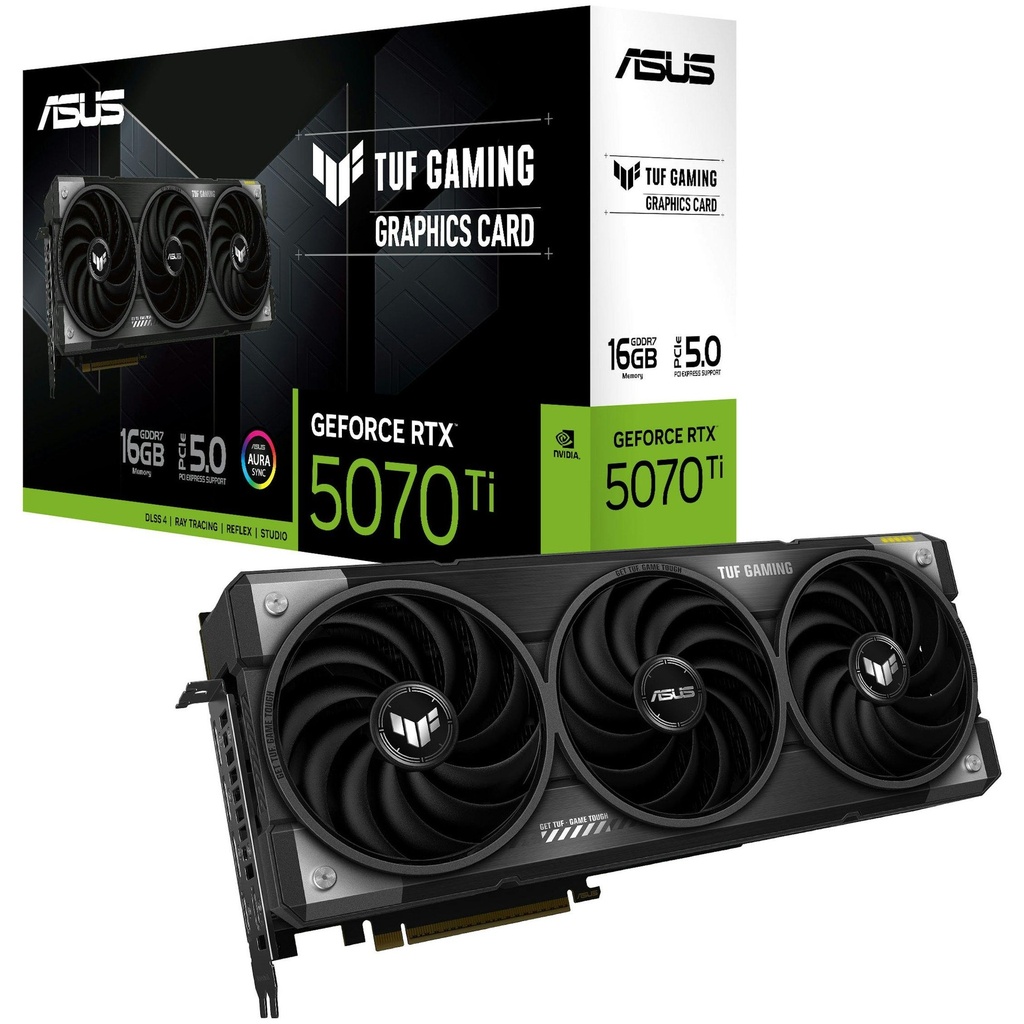 [TUF-RTX5070TI-O16G-GAMING] ASUS Nvidia Geforce RTX 5070Ti TUF Gaming OC 16GB GDDR7 Graphics Card
