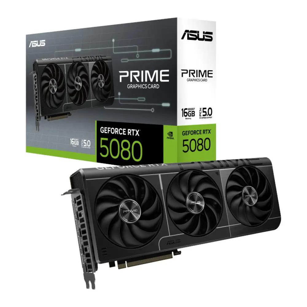 [PRIME-RTX5080-O16G] ASUS Nvidia Geforce RTX 5080 Prime OC 16GB GDDR7 Graphics Cards