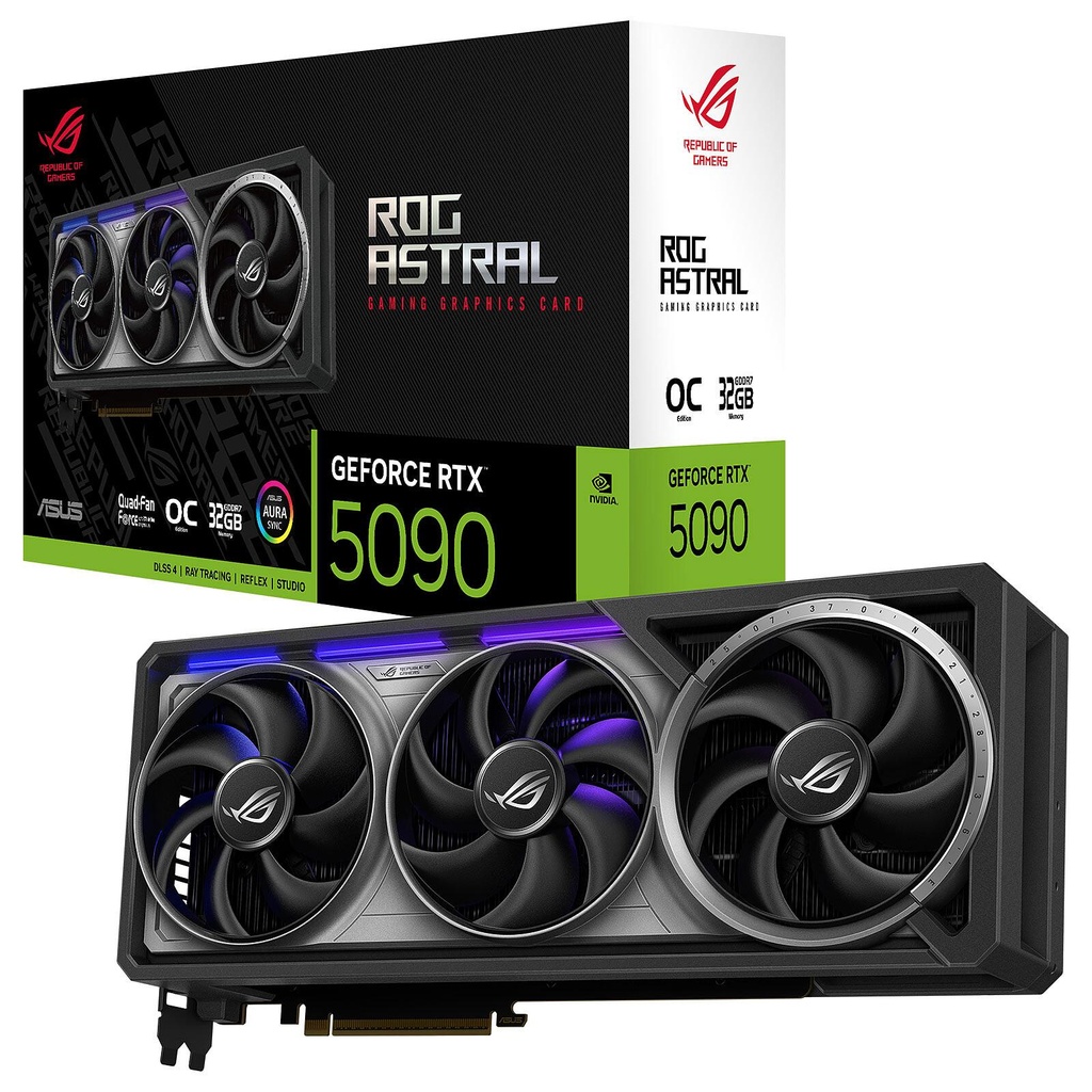 [ROG-ASTRAL-RTX5090-O32G-G] ASUS Nvidia Geforce RTX 5090 ROG ASTRAL OC 32GB GDDR7 Graphics Card