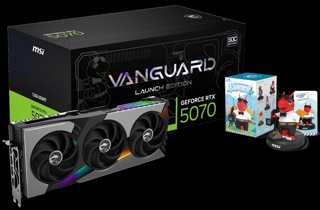 [RTX5070VANGUARDSOCLE12GB] MSI Nvidia GeForce RTX 5070 Vanguard SOC LE 12GB GDDR7 Graphics Cards