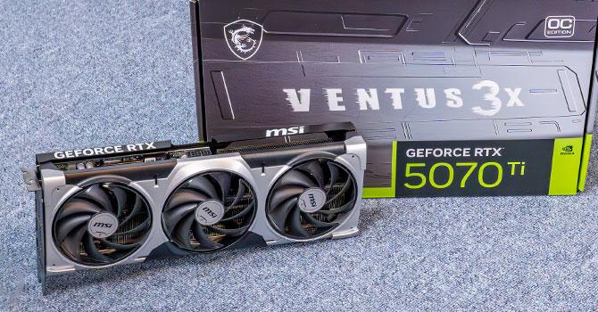 [RTX5070TIVENTUS3XOC16GB] MSI Nvidia GeForce RTX 5070Ti Ventus 3X OC 16GB GDDR7 Graphics Card 