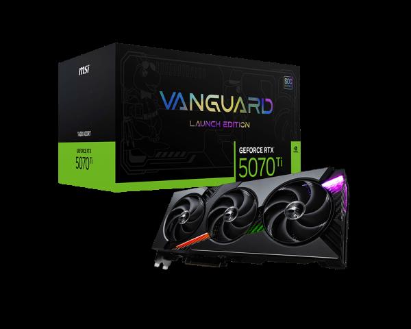 [RTX5070TIVANGUARDSOCLE16GB] MSI Nvidia GeForce RTX 5070Ti Vanguard SOC Launch Edition 16GB GDDR7 Graphics Card 