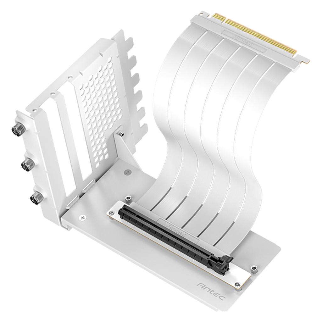 Antec GPU Riser Cable PCIE 4.0 Bracket Kit White (200mm)