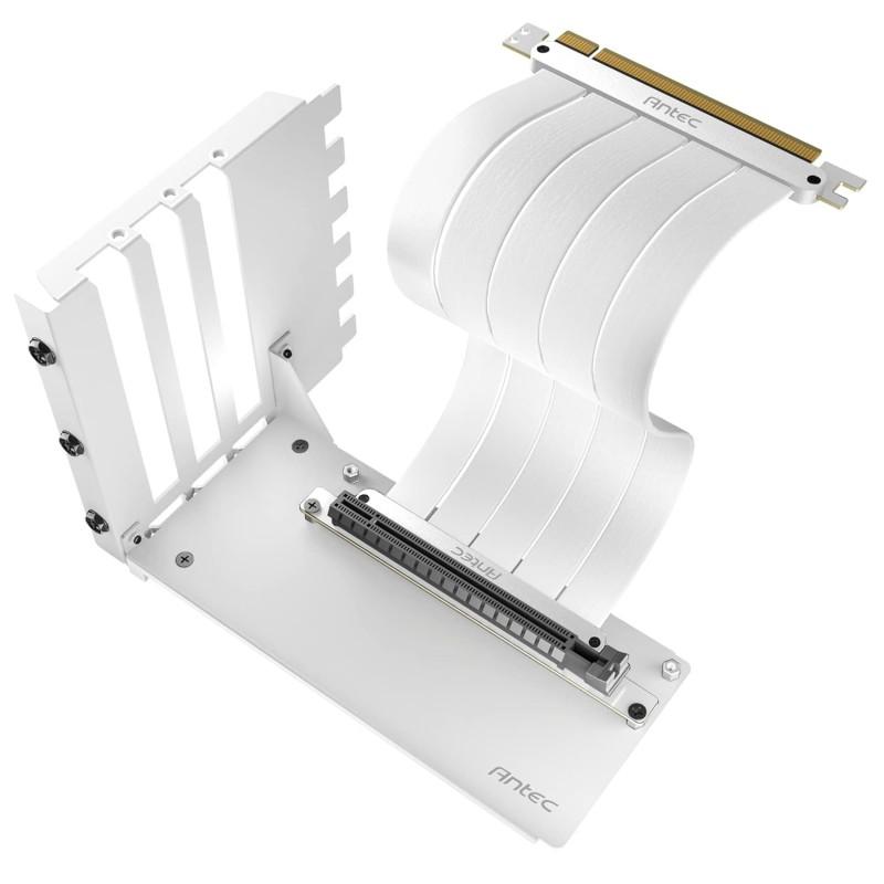 [SHIFT_WHT] Antec Vertical GPU Bracket with PCIE 4.0 Riser Cable ( Shift White )
