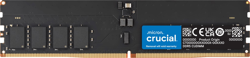 [CT64G64C52CU5] Crucial 64GB 6400MHz DDR5 CUDIMM Desktop Memory