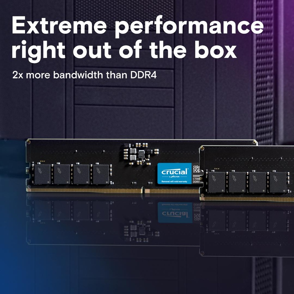 [CT16G48C40U5] Crucial 16GB 4800MHz DDR5 Desktop Memory
