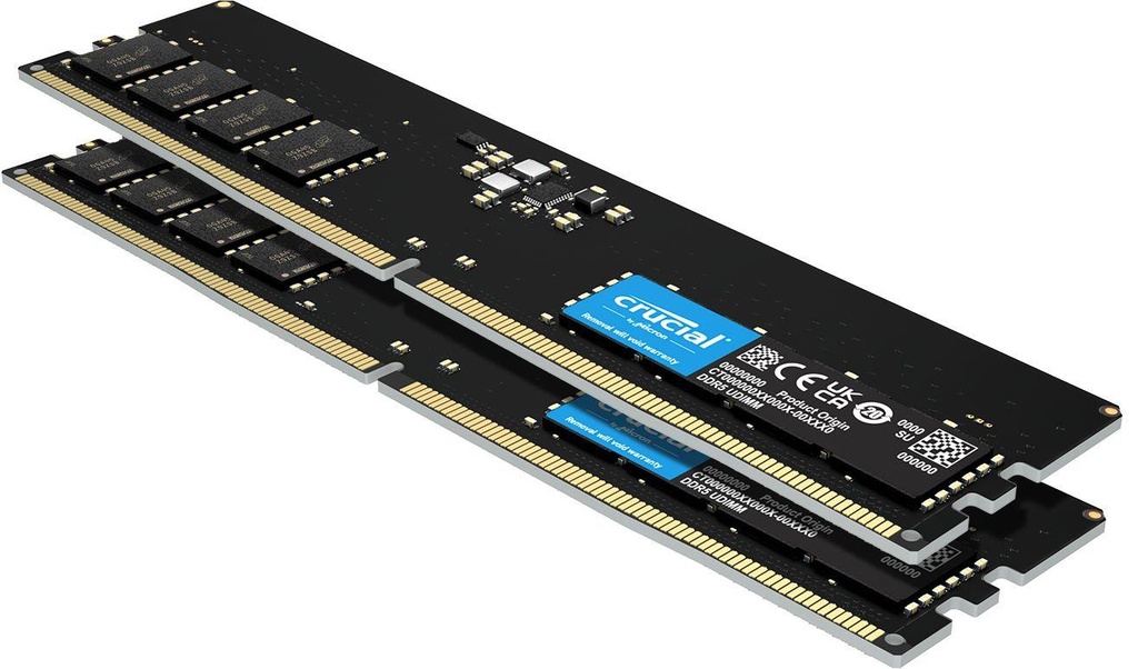 [CT2K16G48C40U5] Crucial 32GB Kit (2x16GB) 4800Mhz DDR5 Desktop Memory