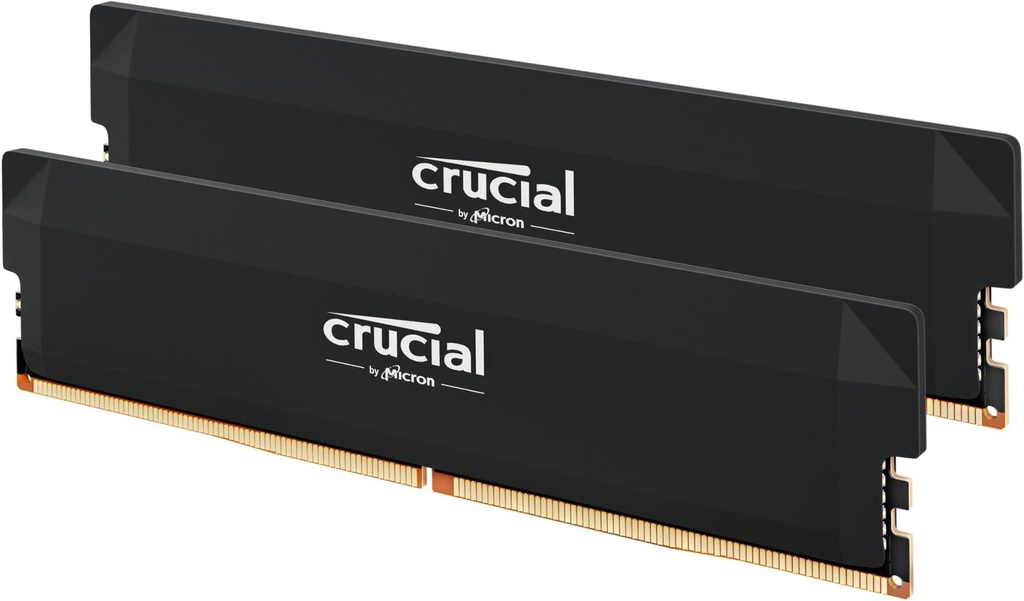 Crucial Pro Overclocking 32GB Kit (2x16GB) 6000Mhz DDR5 Desktop Memory Black