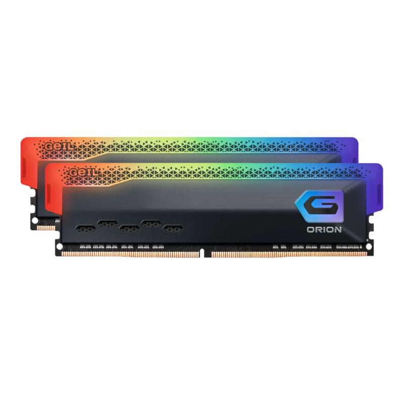 [GOSG416GB3200C16BDC] Geil Orion RGB 16GB KIT(2X8GB) 3200MHz DDR4 Desktop Gaming Memory - Grey 