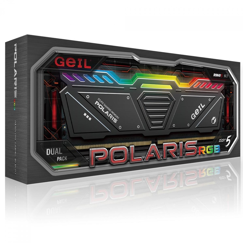 [GAOSG532GB5200C34ADC] Geil Polaris RGB OC 32GB KIT(2X16GB) 5200MHz DDR5 Desktop Gaming Memory