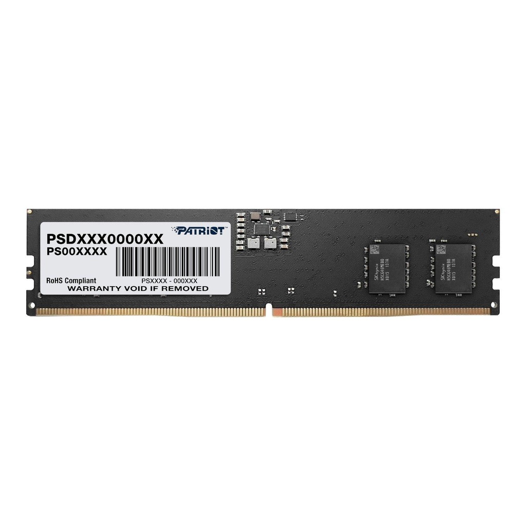 [PSD58G560082] Patriot Signature Line 8GB 5600MHz DDR5 UDIMM Desktop Memory 