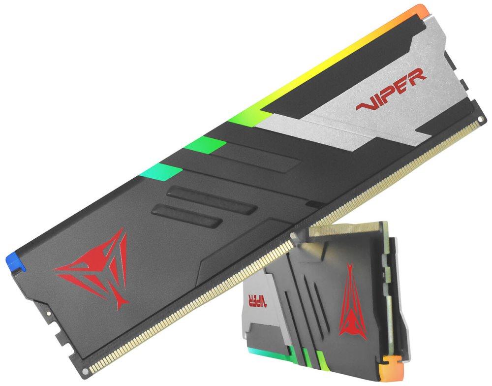 [PVVR532G620C40K] Patriot Viper Venom 32GB KIT(2x16GB) 6200MHz DDR5 Desktop Gaming Memory RGB
