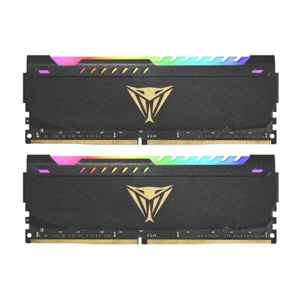 [PVSR432G360C8K] Patriot Vipersteel 32GB KIT (2x16GB) 3600MHz DDR4 Desktop Gaming Memory RGB