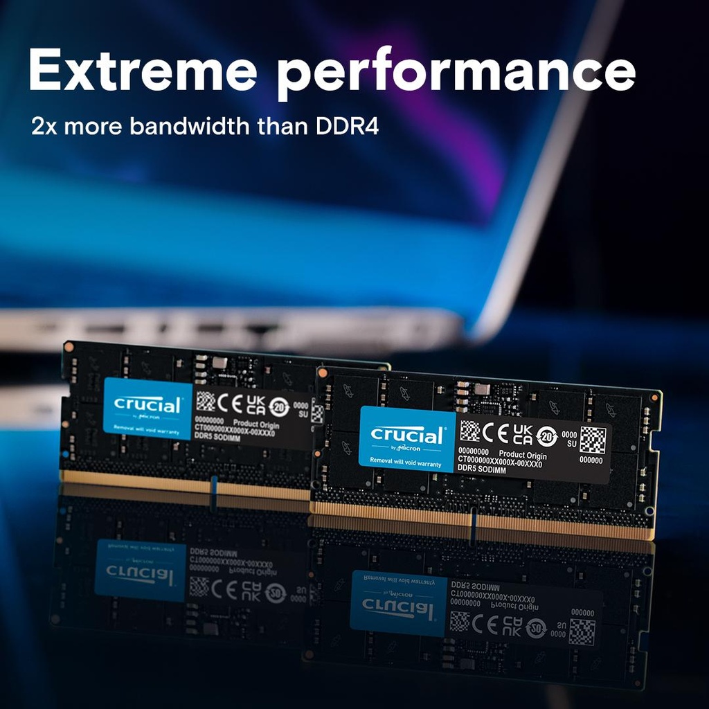 [CT24G64C52CS5] Crucial 24GB 6400MHz DDR5 CSODIMM Notebook Memory 