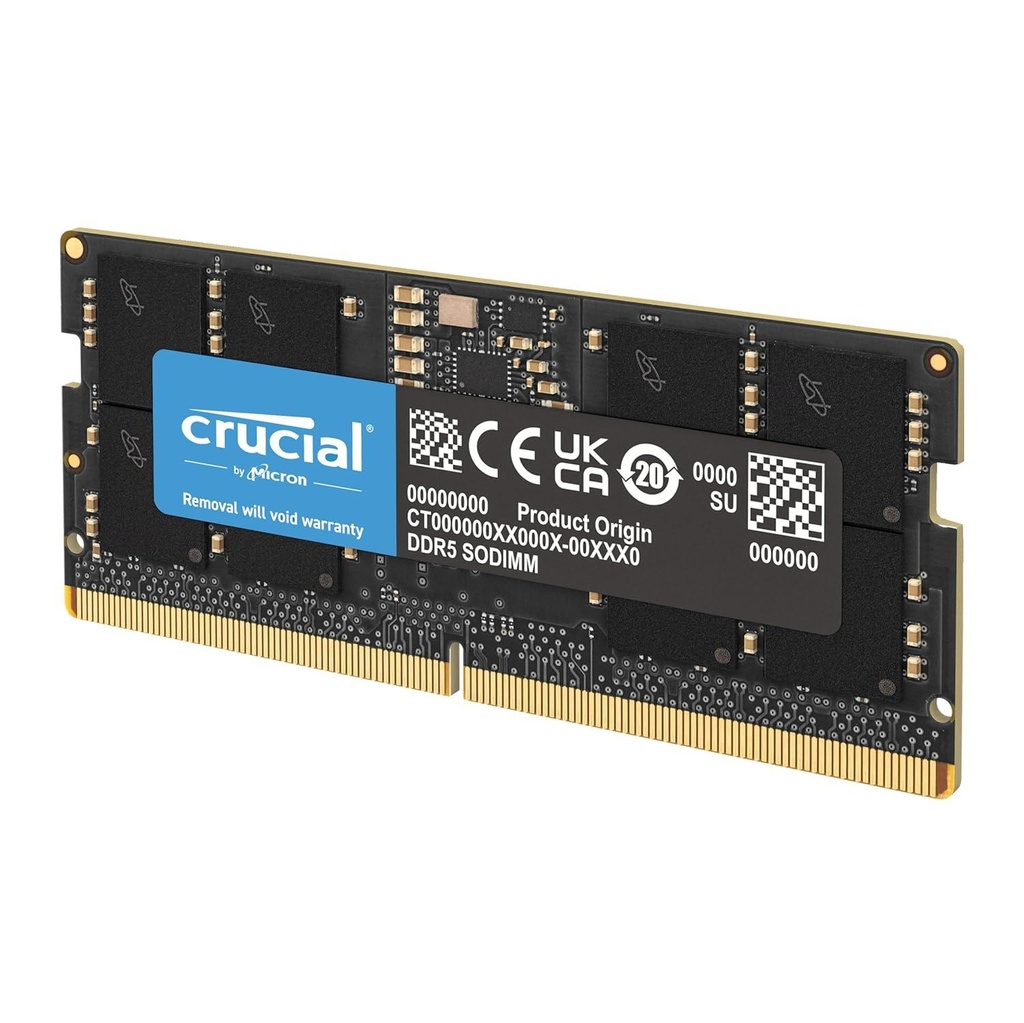 [CT12G56C46S5] Crucial 12GB 5600MHz DDR5 SODIMM Notebook Memory 