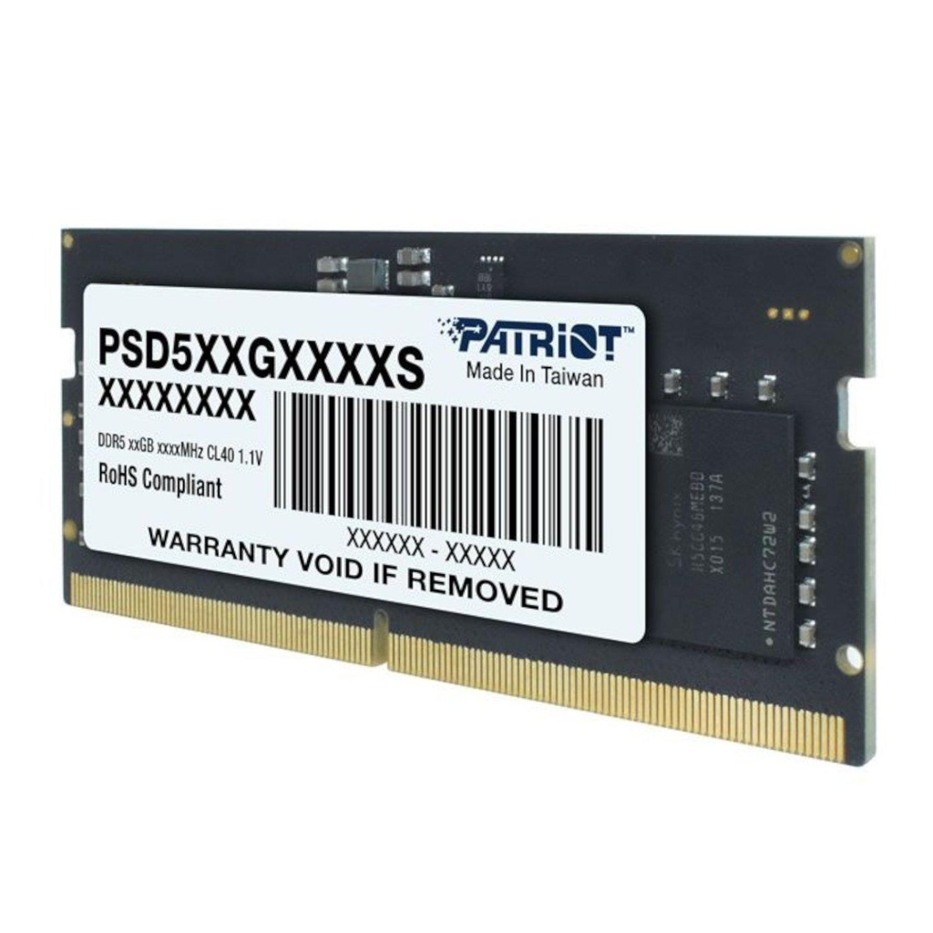 [PSD58G560041S] Patriot Signature Line 8GB 5600MHz DDR5 SODIMM Notebook Memory 