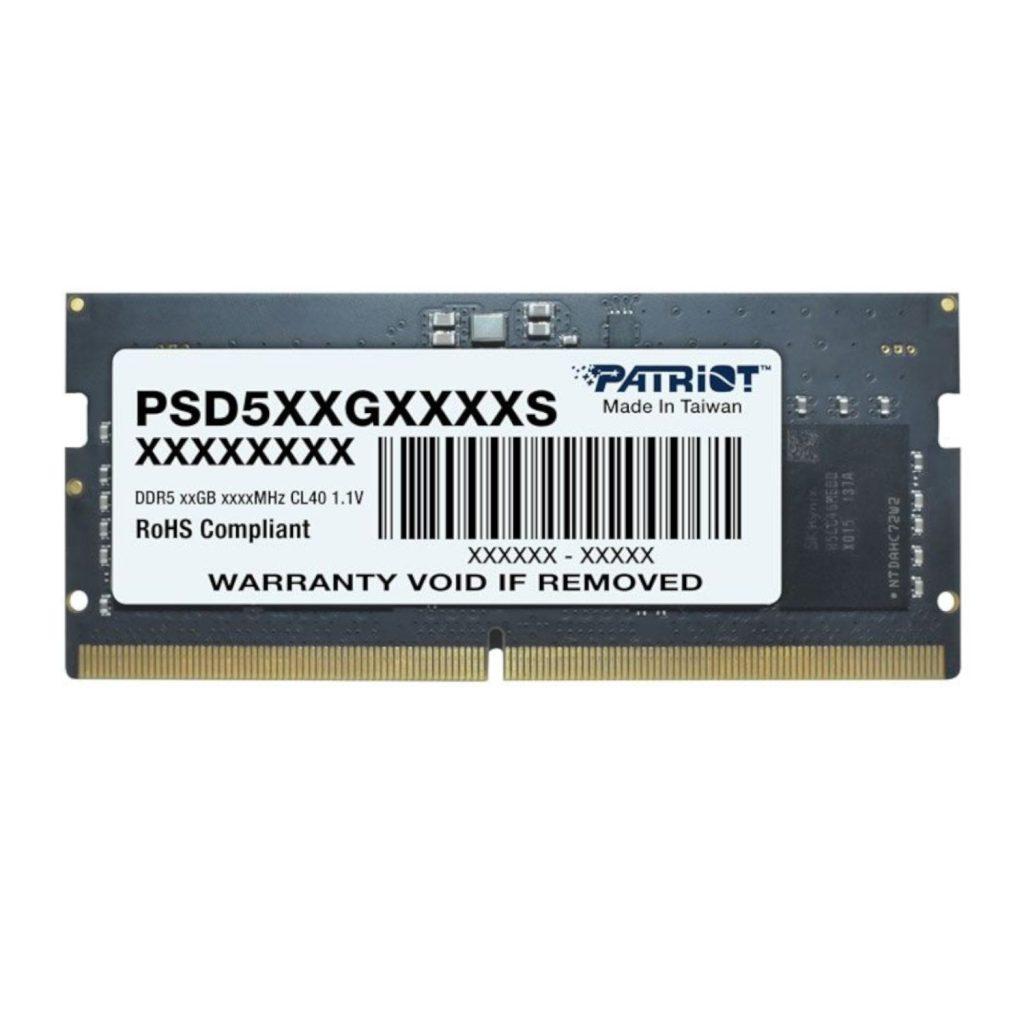 [PSD516G480081S] Patriot Signature Line 16GB 4800MHz DDR5 SODIMM Notebook Memory 