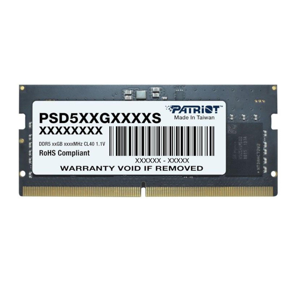 [PSD516G560081S] Patriot Signature Line 16GB 5600MHz DDR5 SODIMM Notebook Memory 