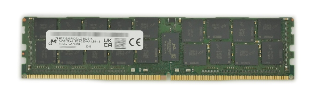 Micron MTA36ASF8G72LZ-3G2R 64GB 3200MHz DDR4 LRDIMM Memory