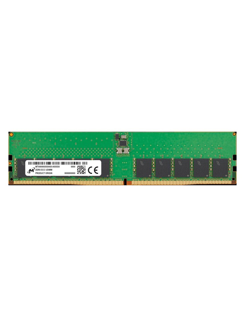 [MTC10C1084S1EC48BA1R] Micron MTC10C1084S1EC48BA1R 16GB 4800MHz DDR5 ECC CL40 UDIMM Memory