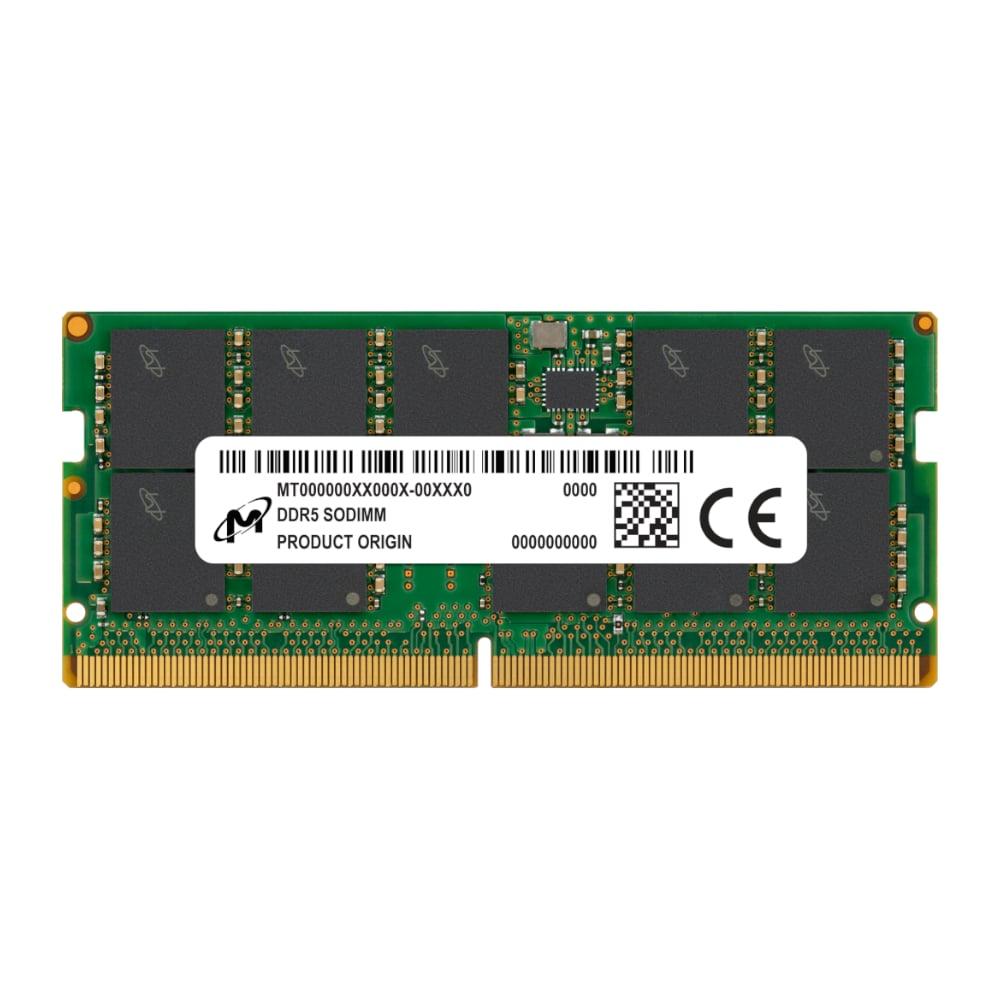 [MTC10C1084S1TC56BR] Micron MTC10C1084S1TC48BA1R 16GB 5600MHz DDR5 ECC CL46 SODIMM Memory