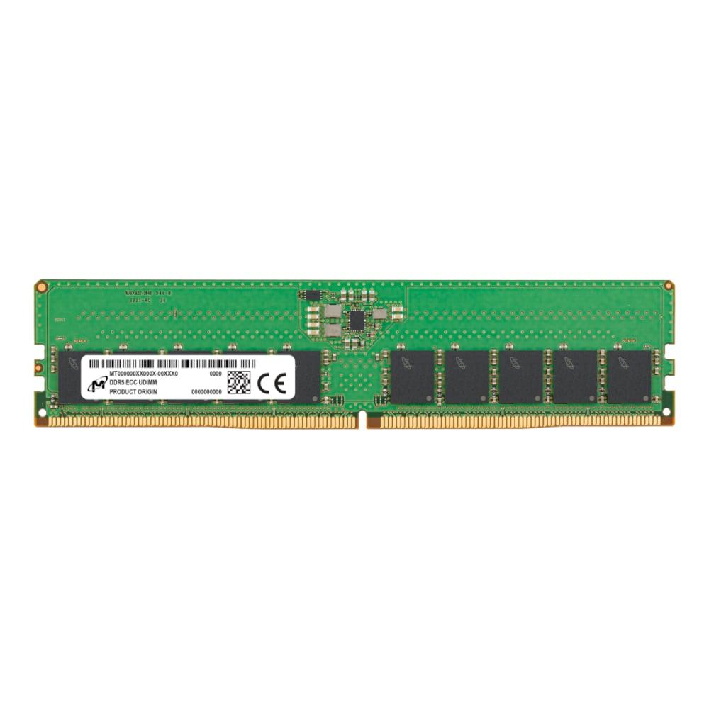 [MTC10C1084S1TC56BD1R] Micron MTC10C1084S1TC56BD1R 16GB 5600MHz DDR5 ECC CL46 UDIMM Memory