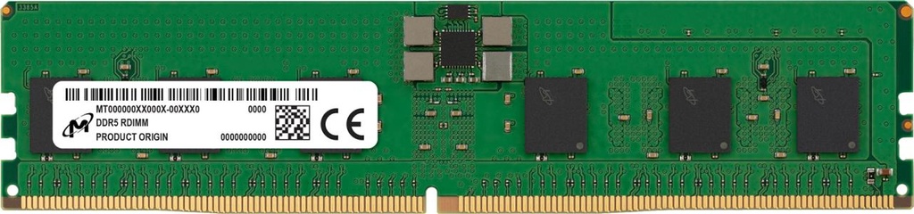 [MTC10F108YS1RC48BR] Micron MTC10F108YS1RC48BR 24GB 4800MHz DDR5 RDIMM Memory