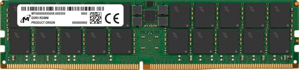 [MTC40F2047S1RC64BR] Micron MTC40F2047S1RC64BR 128GB 6400MHz DDR5 RDIMM Memory